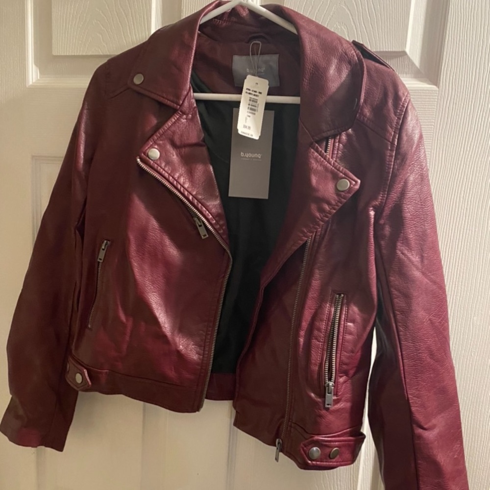 Faux leather jacket